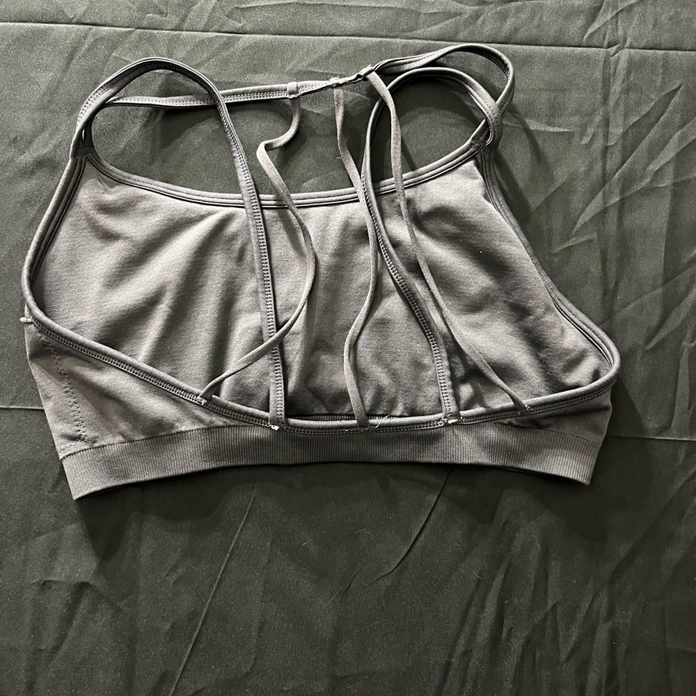 Fabletics Charcoal Sports Bra - Picture 4 of 4